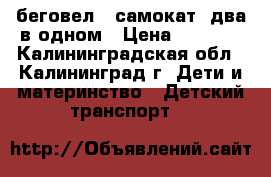 беговел - самокат  два в одном › Цена ­ 1 500 - Калининградская обл., Калининград г. Дети и материнство » Детский транспорт   